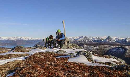 På Sollia, østtoppen. Som bare en noen få cm høyere enn vesttoppen