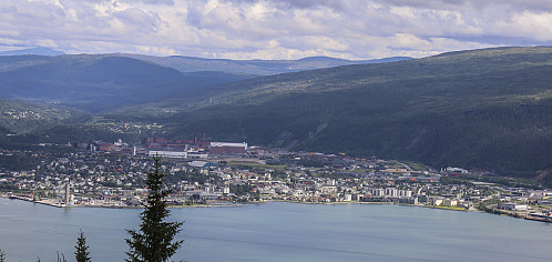 Mo i Rana sett fra Rishatten (ikke fra toppen)