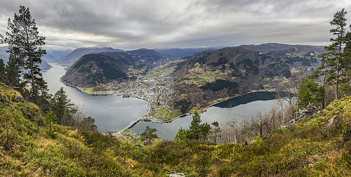 Sogndal sett fra Loftesnesfjellet
