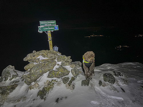 Surt på Røddalshorn i kveld