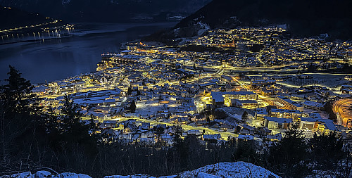 Sogndal, sett fra Åberge