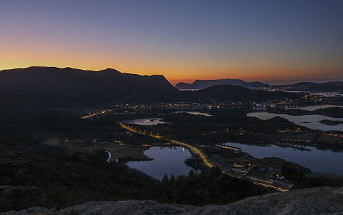 Kveldsutsikt fra Lidafjellet