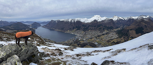 Ørsta, sett fra Melshornet