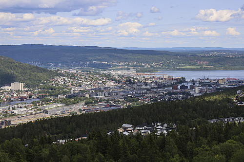 Utsikt mot Drammen