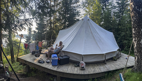 Første gang vi "glamper"
