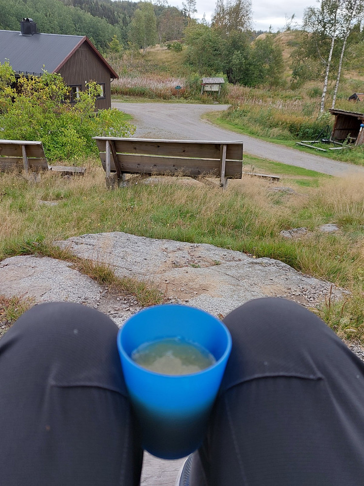 Medbrakt rabarbrasuppe på Lauvsetra