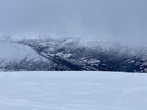 Image #9: View from the summit of Mount Høgenibba towards the valley of Hornindal.