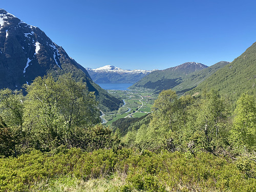 Image #5: View from Mosætra towards the valley  and the village of Stordalen.