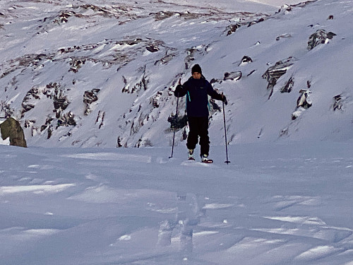 Bilde #8: På vei utover ryggen mot Hunden [943 m.o.h.].