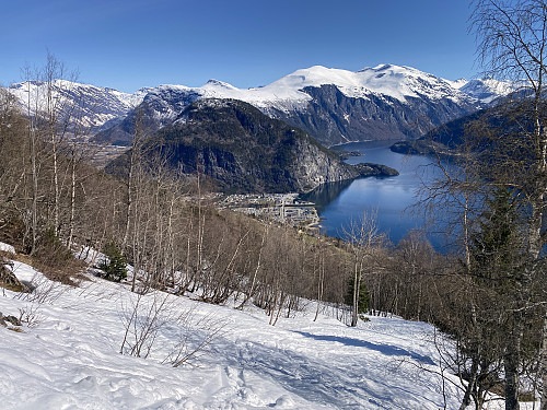 Bilde #1: Utsikt mot Valldalen og videre innover fjorden.