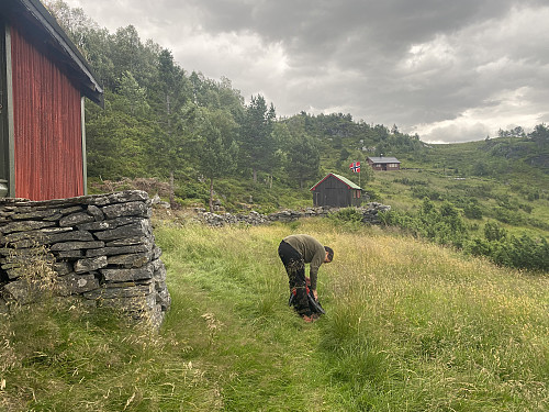 Bilde #2: Vi passerer Gamle Lisætra [425 m.o.h.].