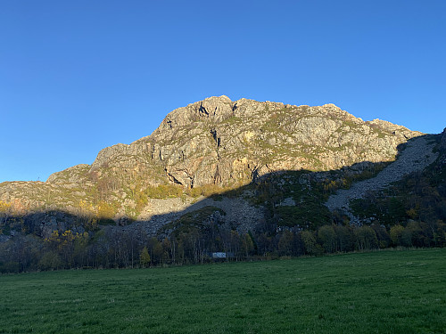 Bilde #38: Høgfjellet [231 m.o.h.] sett nede i fra Breidalen.