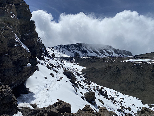 Image #44: Uhuru Peak as seen from Gilman's point.