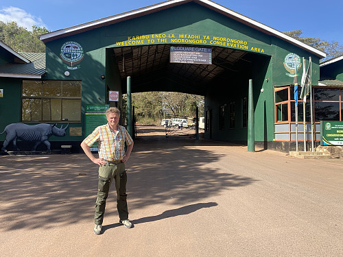 Image #6: At the entrance to the Ngorongoro Conservation Area (which is the proper name, though it's often also referred to as the Ngorongoro National Park). Here we had to go through all the necessary paperwork before we could continue.