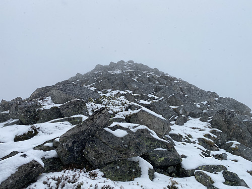 Bilde #10: Vi nærmer oss toppen på Blåfjellet [694 m.o.h.].