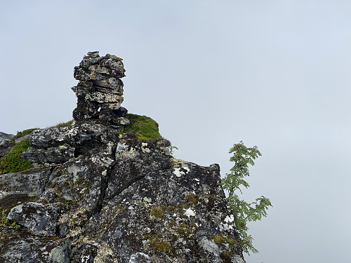 Bilde #7: Varden på toppen av selve Kaldtinden [1114 m.o.h.].