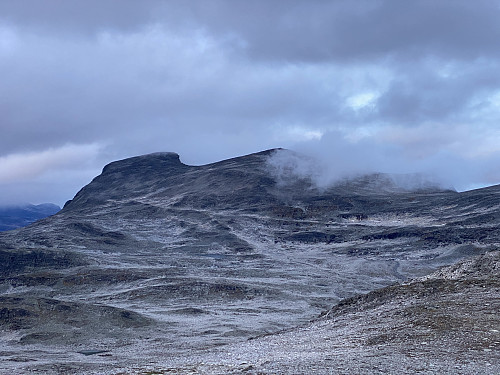 Bilde #15: Utsikt fra Kaldhøa [1640 m.o.h.] mot Kleneggen 1937, Børa [1916 m.o.h.] og Grovåeggen [1820 m.o.h.].