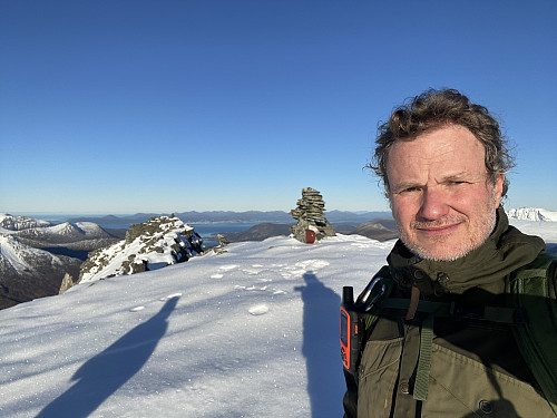 Bilde #10: Selfie på toppen.