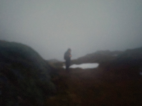 Bilde #6: I drittværet oppe på toppen av Rishaltheia.