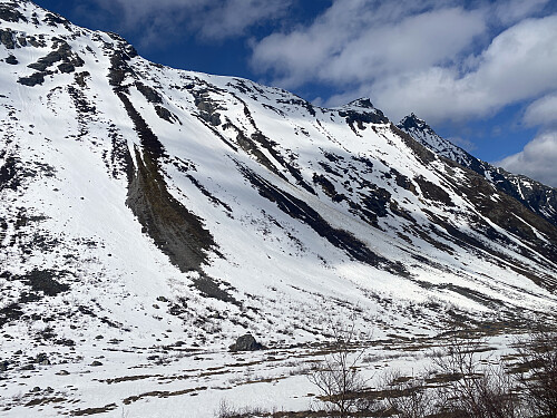 Bilde #11: Kinnatinden [1258] og Sørvestre Kinnatinden [1225 m.o.h.] sett fra Kinnakollen.