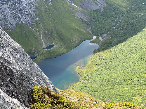 Bilde #15: Utsikt ned igjen mot Dalsvatnet [453 m.o.h.].