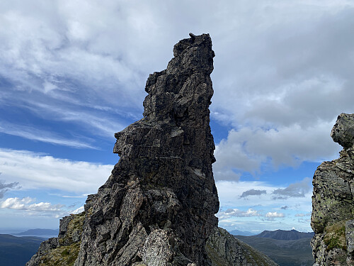 Bilde #16: Den første ordentlige pinakkelen jeg kom til. Jeg forsøkte ikke å bestige denne, men sparer det til en annen gang. Toppen på denne rager 1237 m.o.h.