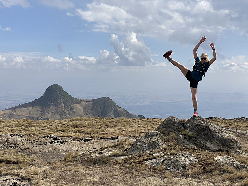 Image #14: The first colleague on the summit,...