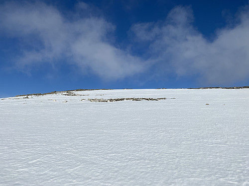 Bilde #20: På vei opp på Storbua [1498 m.o.h.], og nå har været virkelig begynt å klarne opp.
