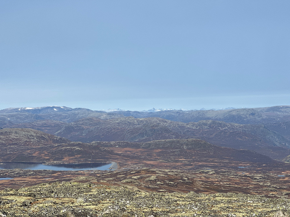 Utsikt til Jotunheimen. Høgeloft til venstre