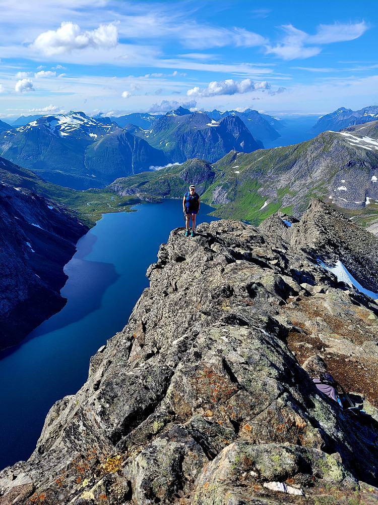 Utsikt frå toppen.