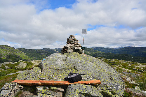 Toppen av Brekkeheia, 767 moh.