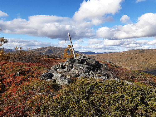 Toppen av Kvanngrønuten, 1055 moh.