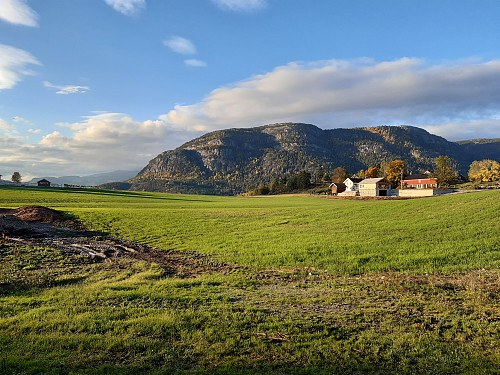 Mot Blåfjell fra skoe.