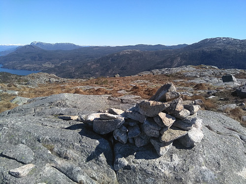 Toppen av Bukkaskolten, 470 moh.