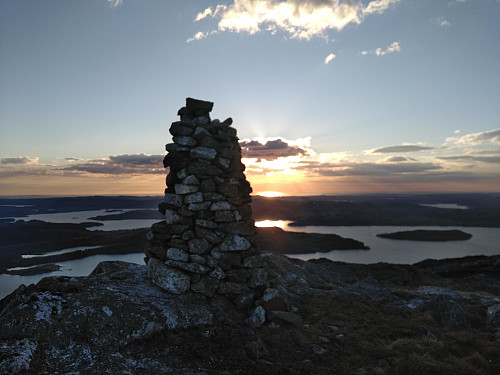 Toppen av Storafjellnibba, 509 moh.