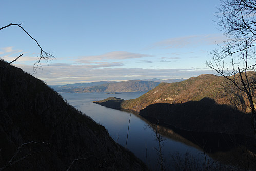 Enden på Maurangsfjorden.