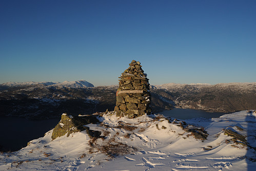 Toppen av Hålandshovda, 655 moh.