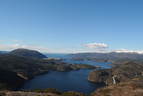 Utsyn mot Sandsfjorden.