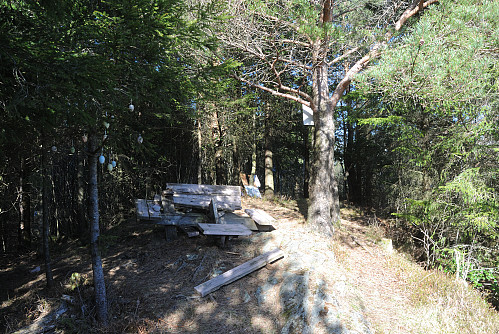 Toppen av Brattåsen, 112 moh.
