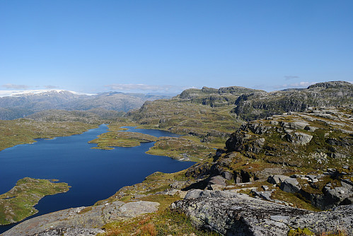 Utsikt mot Vaulo og Sauanuten.