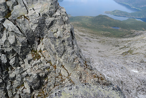 Skaret sett frå austre fortoppen.
