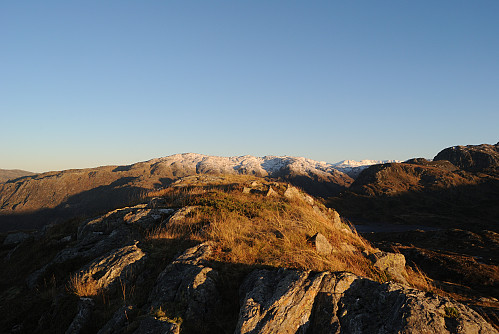 Toppen av Kvelvetinden, 781 moh.