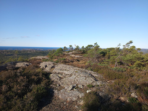 Toppen av Børøyklampen, 179 moh.