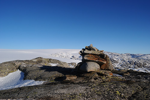 Toppunktet på den nanvlause toppen aust for insta botnane, 1238 moh.