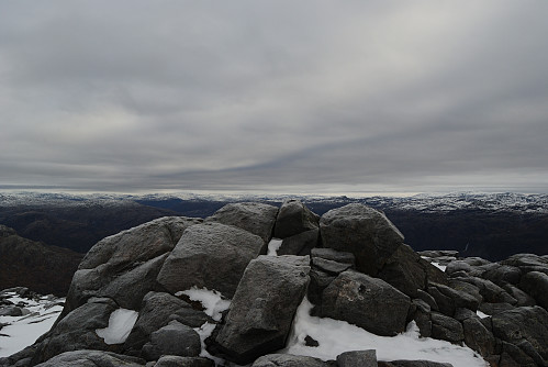 Toppen av Alvansnuten, 1245 moh.