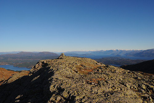 Toppen av Midtfjellet, 709 moh.