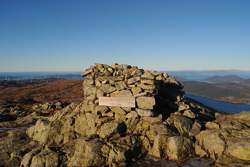 Toppen av Mehammersåto, 749 moh.