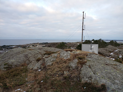 Toppen av Rambåskårfjellet, 78 moh.