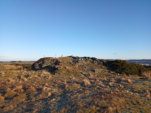 Toppen av Ytrevarden, 72 moh.