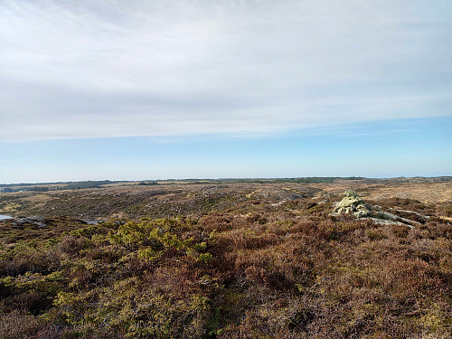 Toppen av Aurfjellet, 90 moh.